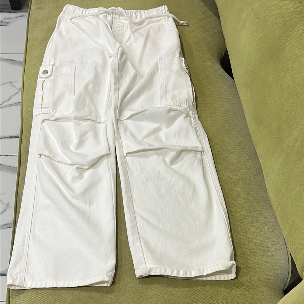 Women’s White Cargo Pants